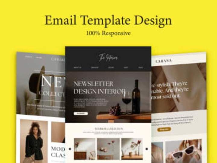 Cover image for I will do PSD,figma to HTML email and newsletter template design