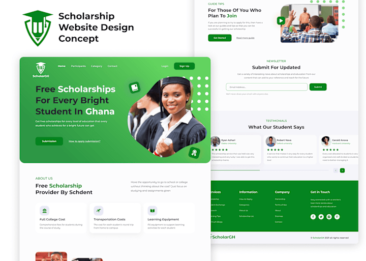 Cover image for Scholarship Website Design