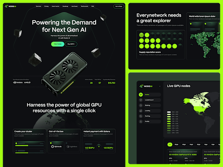 Cover image for Node AI: Landing page design