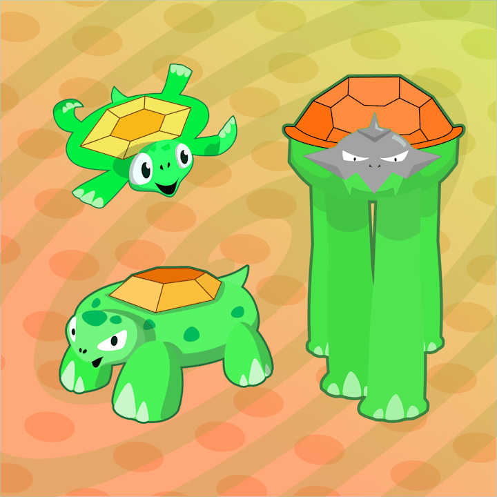 Cover image for Funny Turtle Fakemon Design
