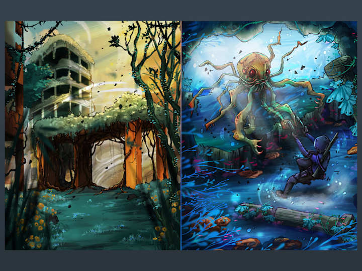 Cover image for I will design concept art for games and apps