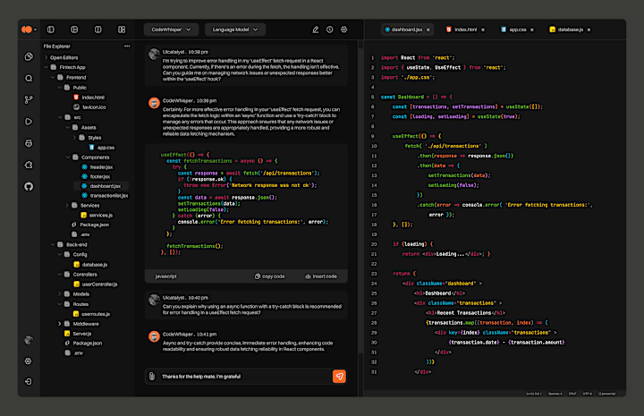 Cover image for AI Code Editor - Codewhisper