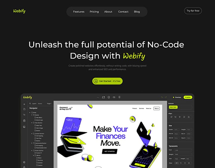 Cover image for Webify - No Code Website Builder 