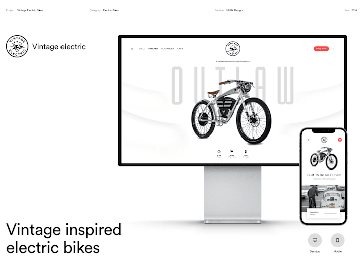 Cover image for Case Study : Website for Vintage electric