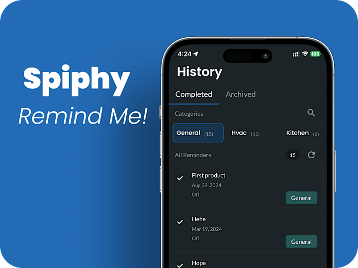 Cover image for Spiphy - Reminder App