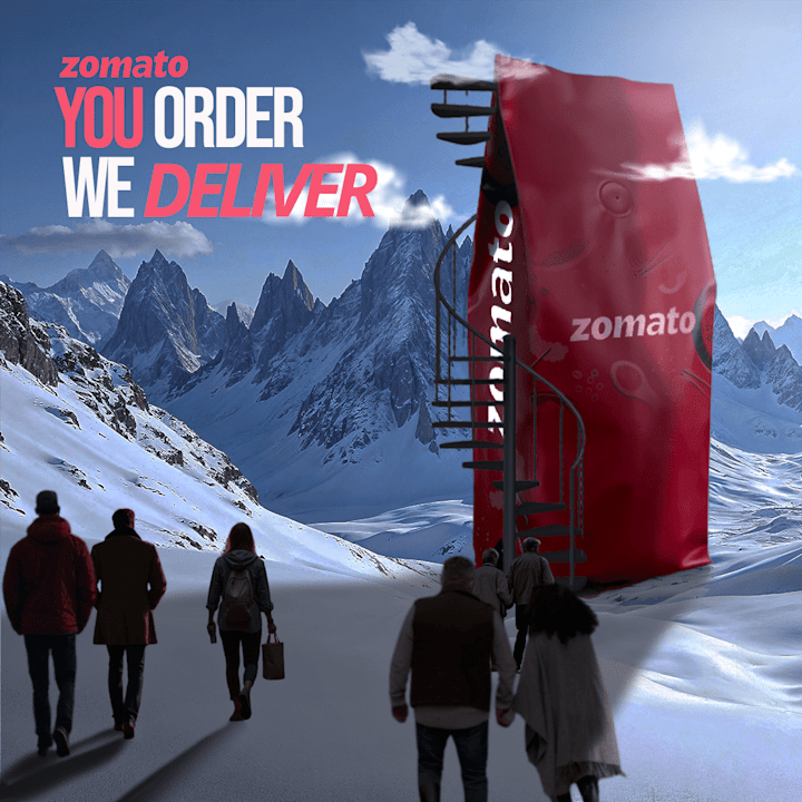 Cover image for Concept Poster For A Food Delivery Brand 