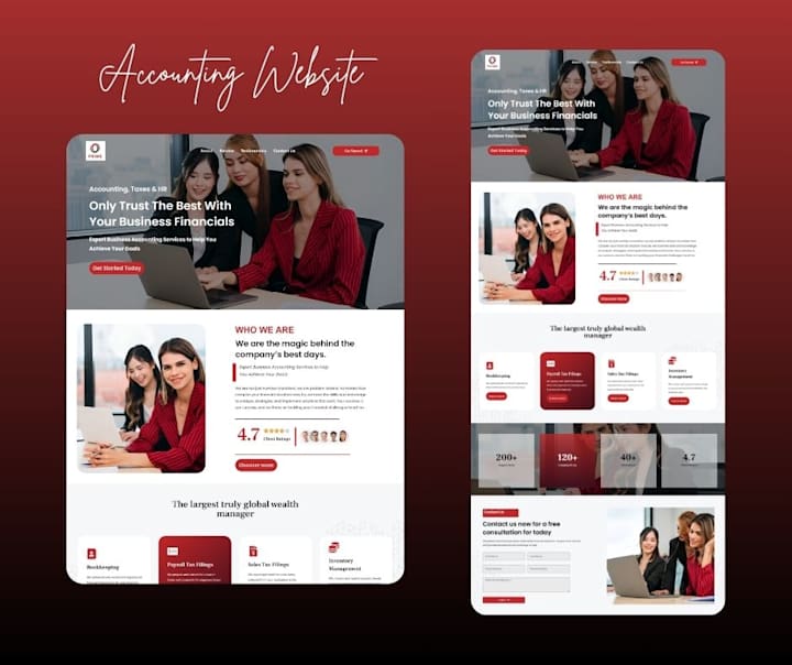 Cover image for Accounting Website Design