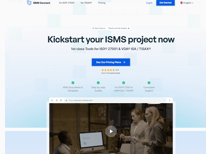 Cover image for ISMS Framer Website