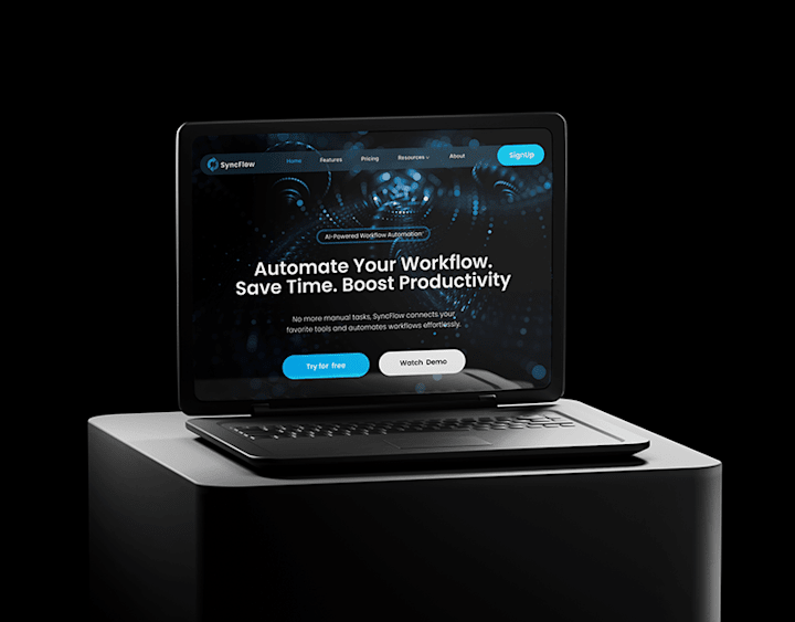 Cover image for Saas Website Landing Page|| UI/UX Design