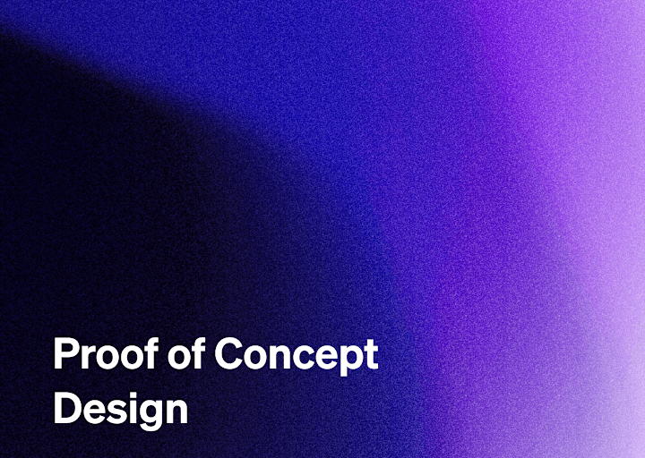 Cover image for Proof of concept design