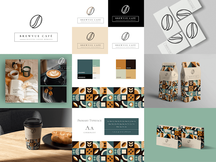 Cover image for A brand Guideline/Identity for BrewVue Café