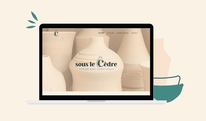 Cover image for Branding (Website + Print) | Sous Le Cèdre 