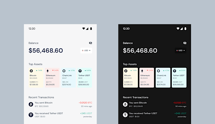 Cover image for Web3 Wallet - Light and Dark Mode Dashboard Design