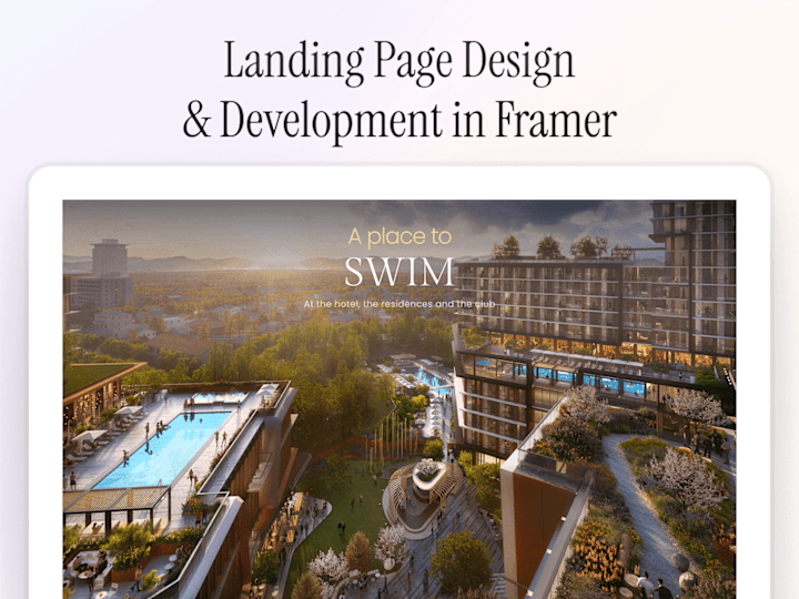 Cover image for Framer Landing Page Design and Development