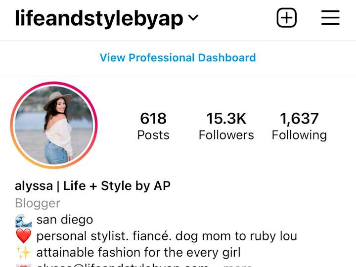 Cover image for Fashion + Lifestyle Instagram