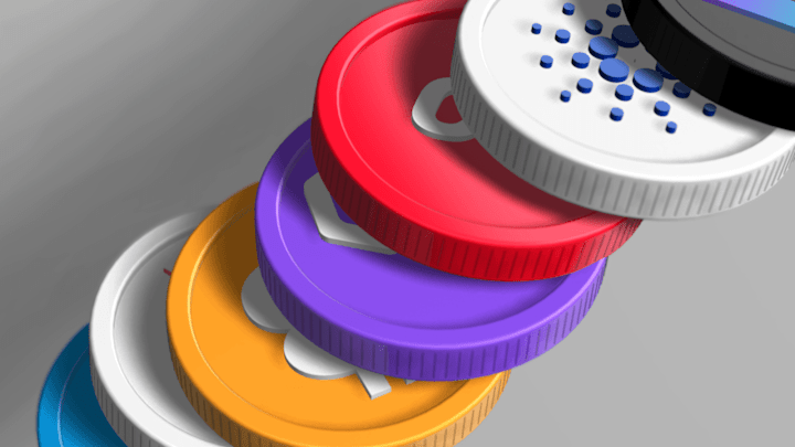 Cover image for Crypto coins 3d pack made using Spline 