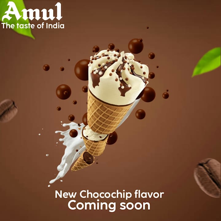 Cover image for "Amul ice-cream" advertisement 