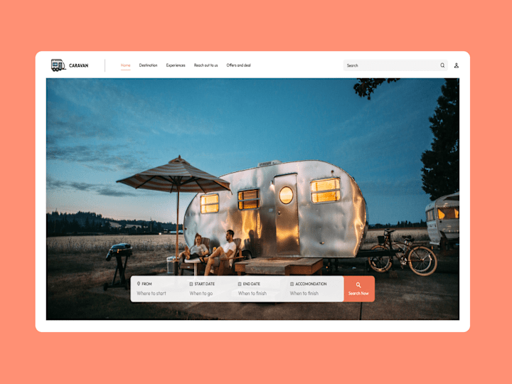 Cover image for UI/UX Design for a React-Based Caravan Booking Website