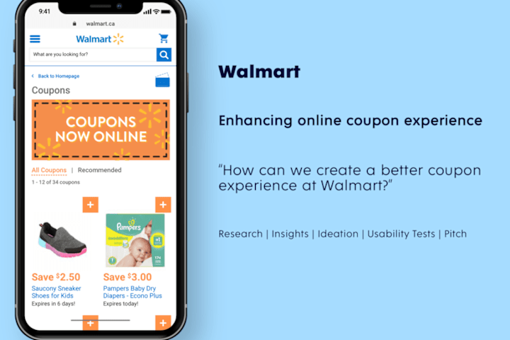 Cover image for Walmart Canada - Coupon experience