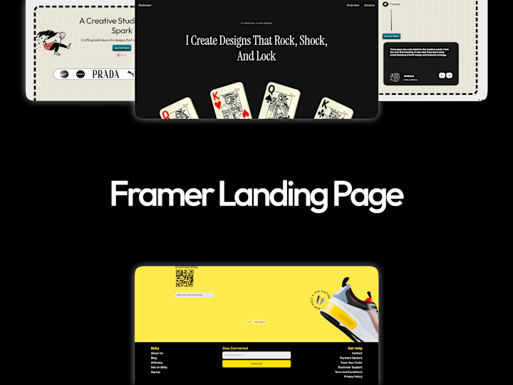 Cover image for Framer Landing Page (Design+Development)