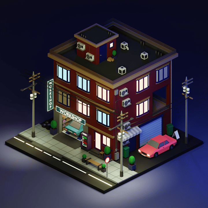 Cover image for Low Poly Buildings