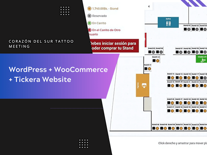 Cover image for Corazón del Sur Tattoo Meeting - WorPress Ticketing website