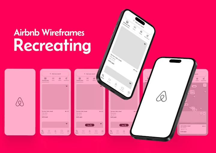 Cover image for Airbnb UX Redesign: Wireframe Recreation & UX Analysis