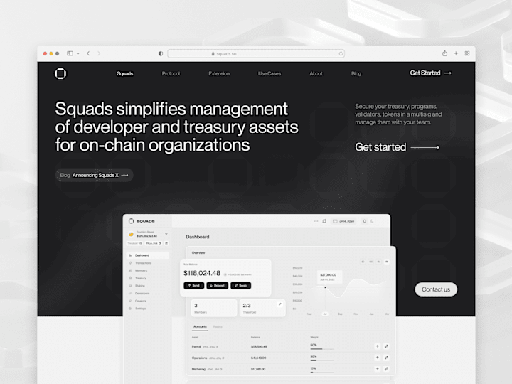 Cover image for Squads — SaaS/Finance (Redesigned website)