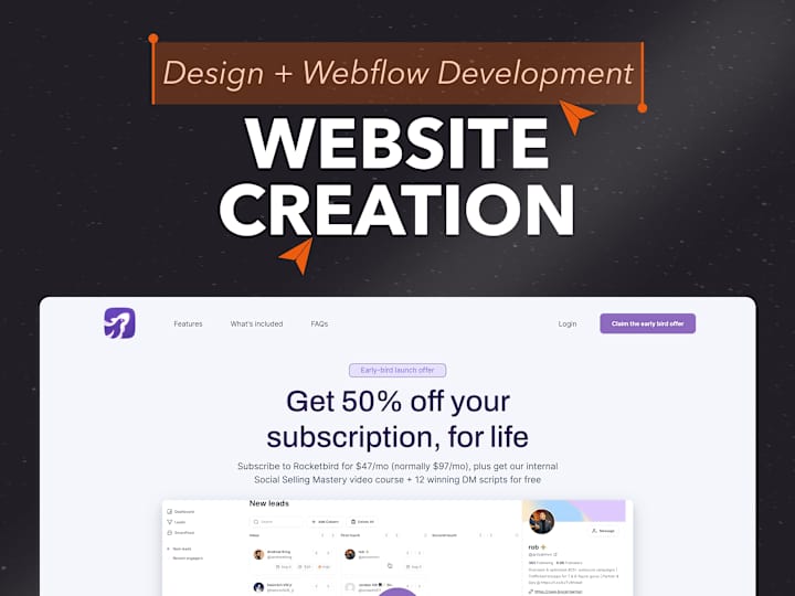 Cover image for Website Creation (Figma + Webflow)