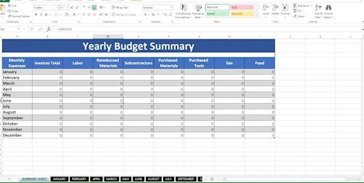 Cover image for Budget Summary