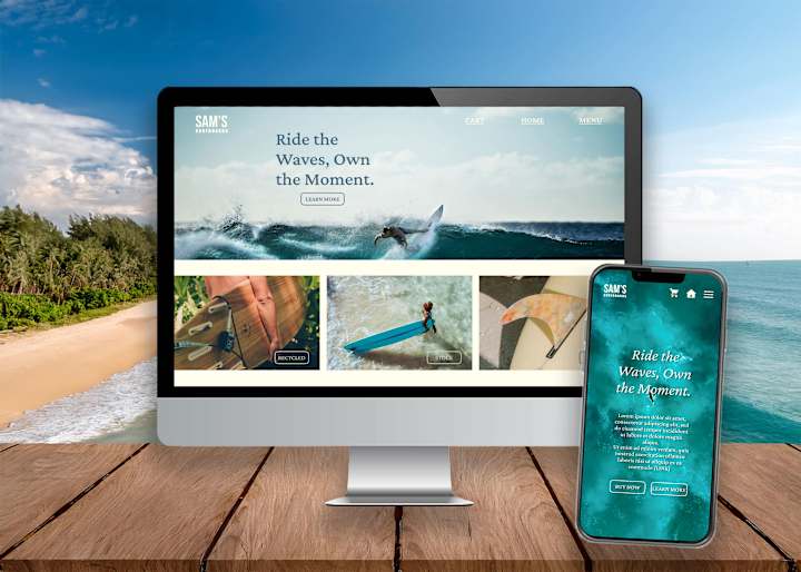 Cover image for Sam's Surfboards UX CASE STUDY