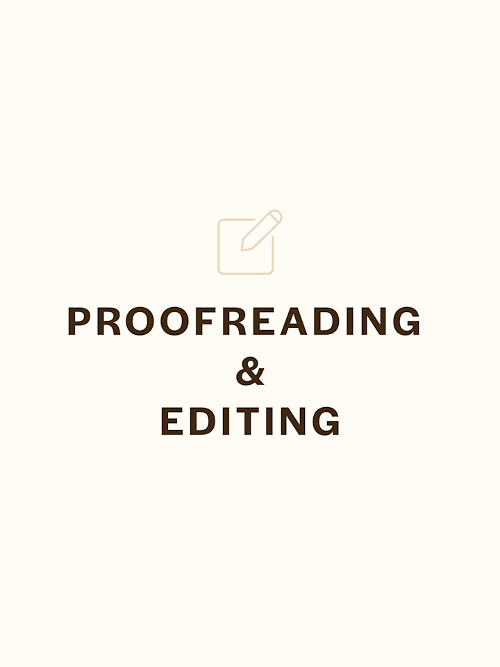 Cover image for Proofreading & Editing