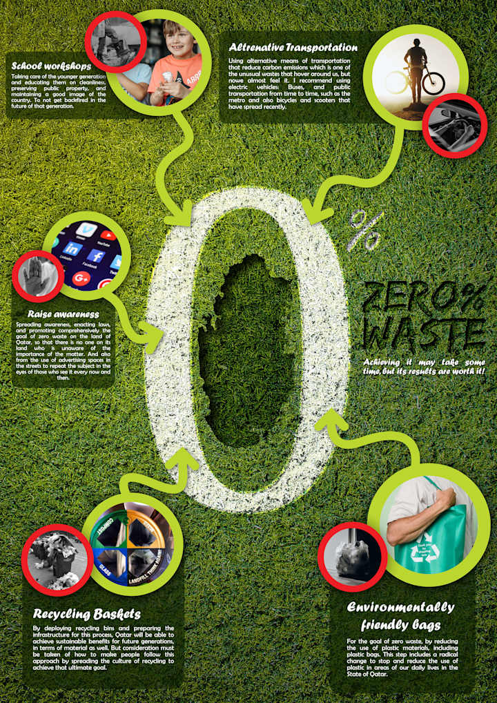 Cover image for Infographic Poster (Zero Waste in Qatar)