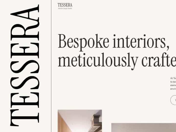 Cover image for Tessera - Interior Design Webflow Template