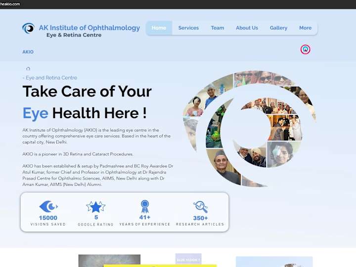 Cover image for "Tailored Eye Hospital Website: From Concept to Creation"