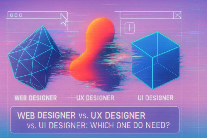 Cover image for Web Designer vs. UX Designer vs. UI Designer: Which One Do You Need?