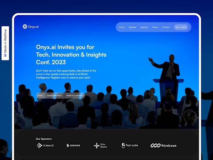 Cover image for Onyx.ai Ai Event website