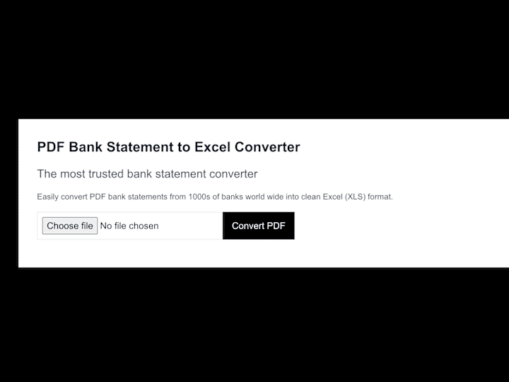 Cover image for Bank Statement Converter