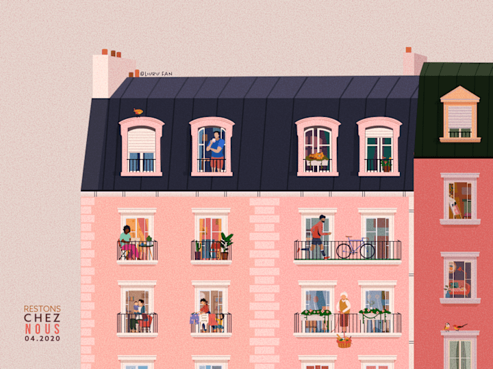 Cover image for Restons chez nous / Stay at home
