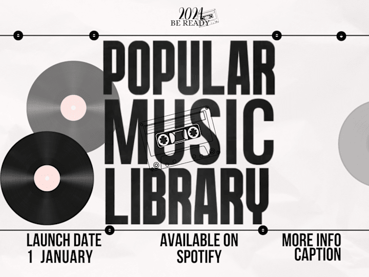 Cover image for Music Library Design    ( Ad poster )