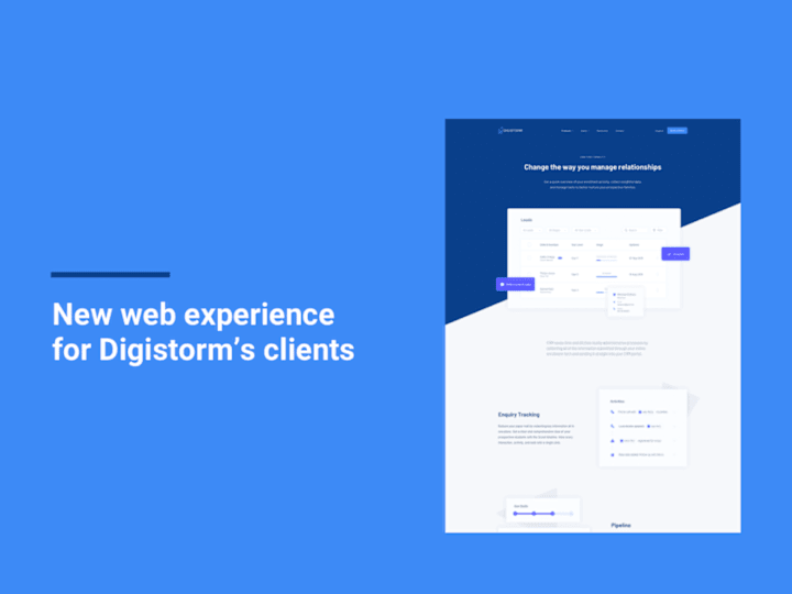 Cover image for Digistorm’s new website — Bárbara Rezende