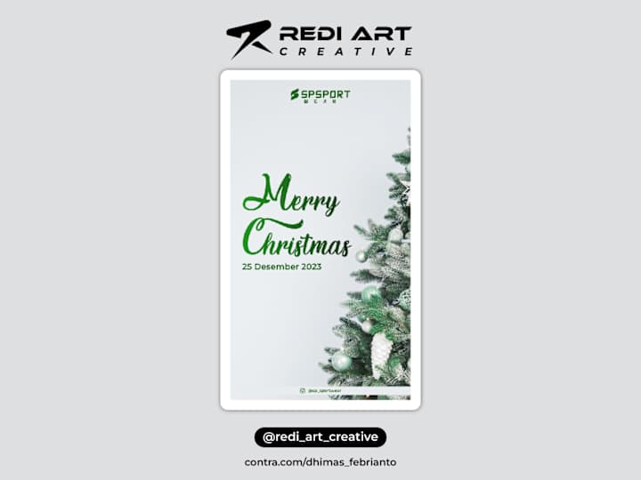 Cover image for Design Sosial Media Merry Christmas SP Sportwear