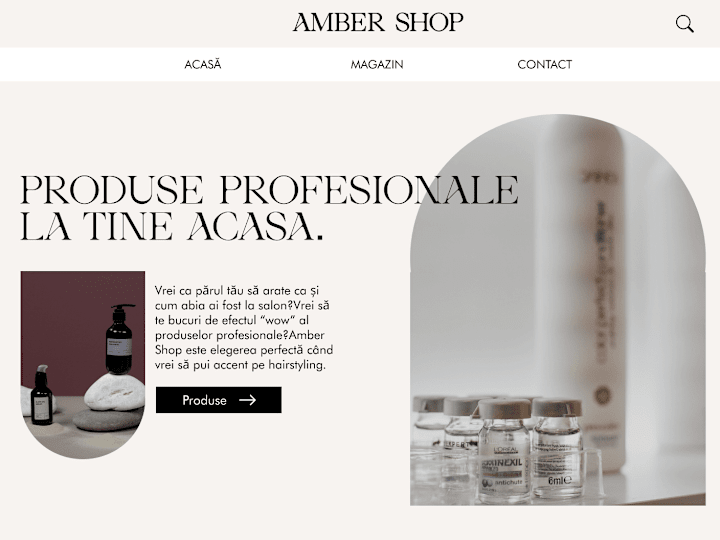 Cover image for Bun venit la AMBER SHOP. Aici găsești tot ce ai nevoie.