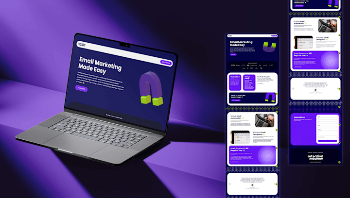 Cover image for Website and Branding Development for Retention Machine