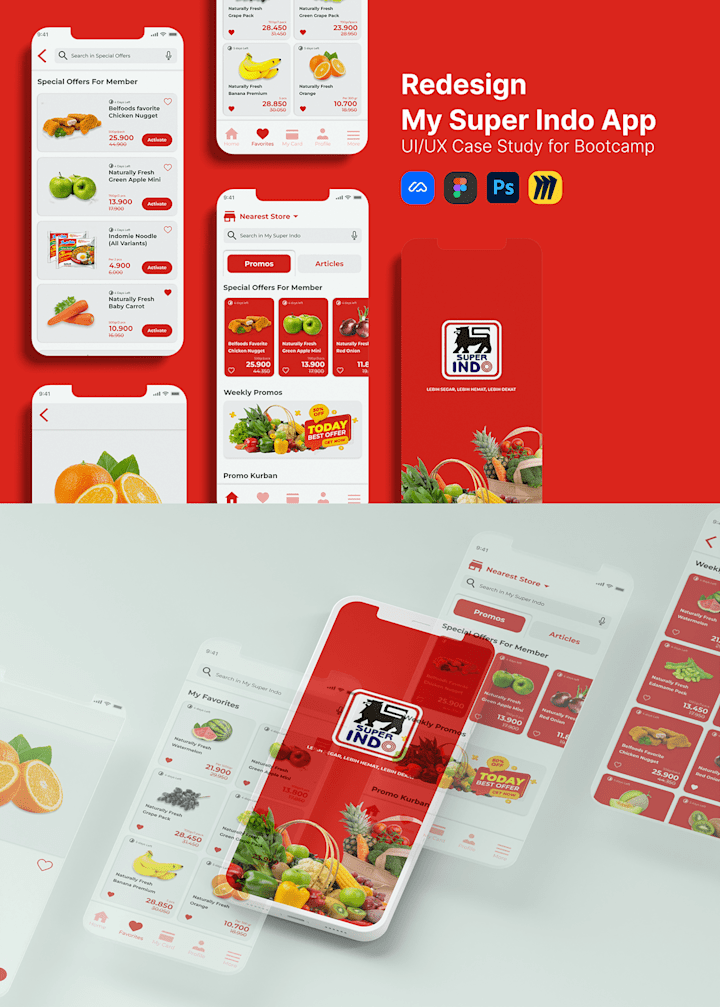 Cover image for UI/UX Case Study: Redesign My Super Indo App on Behance