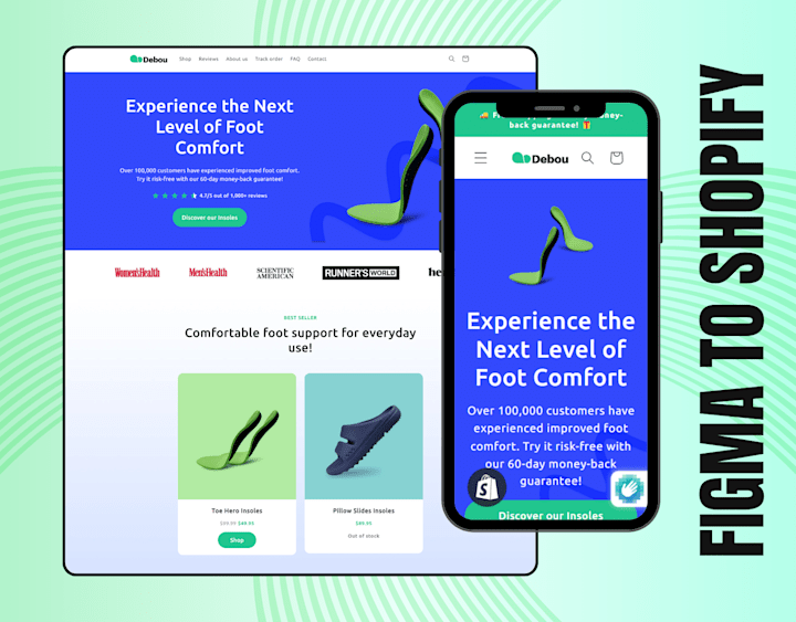 Cover image for Deboulab's Homepage Figma to Shopify with GemPages