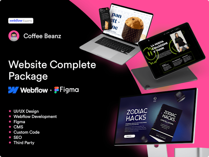 Cover image for Website Complete Package: Design + Webflow Development 🆆