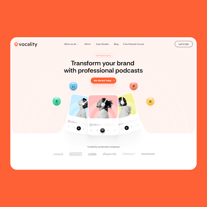 Cover image for 🎙️ Podcast Website Hero Design 🎨