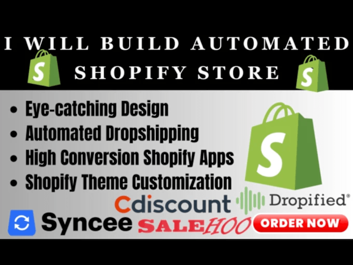 Cover image for shopify pet store via dropified syncee cdiscount salehoo bdroppy