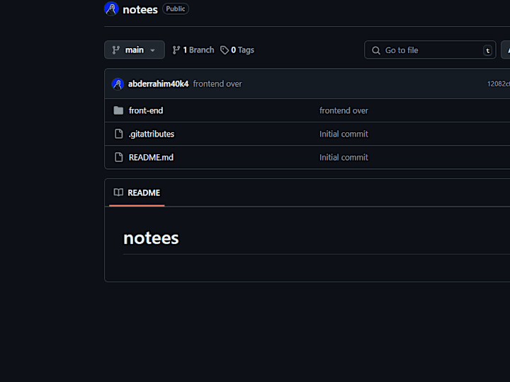 Cover image for notes web application